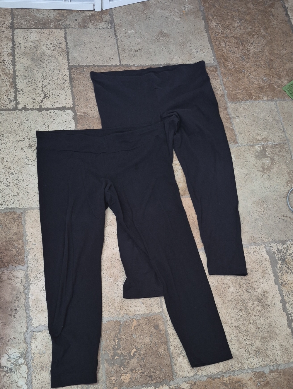 2 Pairs Time and Tru Black Womens Leggings Leggings Pair